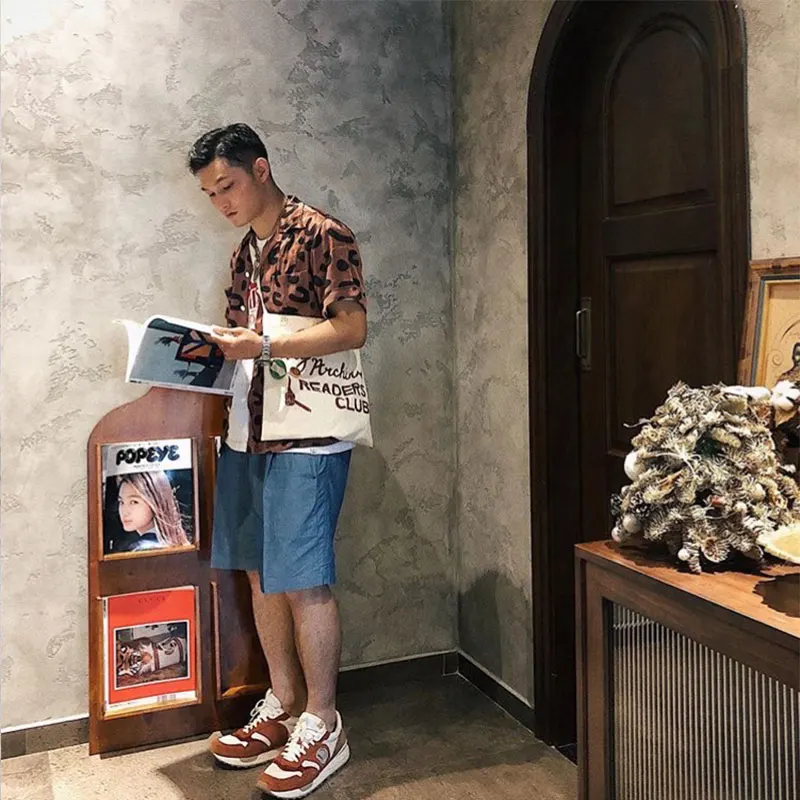 VV 20SS ICT HAKAMA SHORTS overseas limited edition cashew flower ancient cloth belt shorts