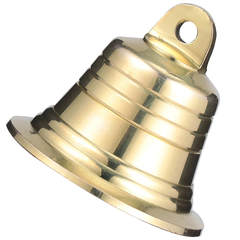 

1Pc Craft Bell Decorative Brass Bell for Xmas Festival Craft Making (Golden)