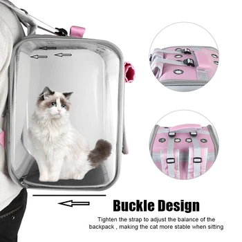 Pet Cat Carrier Backpack Portable For Small Dogs Cats Space Capsule Cage Breathable Cat Travel Outdoor Shoulder Bag Pet Supplies 5