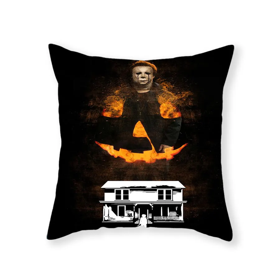 

Halloween Michael Myers 3D Printed Polyester Decorative Pillowcase Throw Pillow Cover Square Zipper Cases Fan Gifts Home Decor