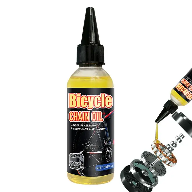 

100ml Durable Bicycle Maintenance Lubricant Mountain Bike Lubricating Oil Antirust Grease Performance Chain Maintenance Oil