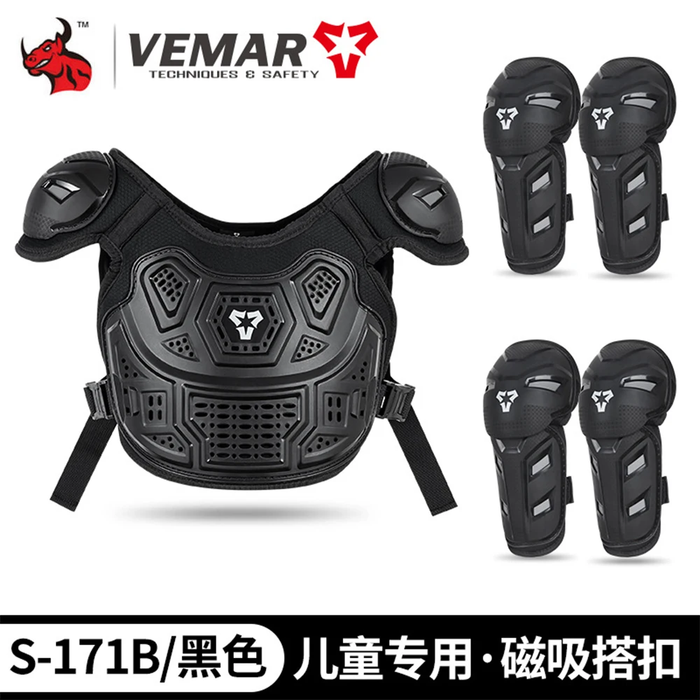 Outdoor Motorcycle Riding Children's Armor Anti Fall Chest Protection Moto Bicycle Balance Bike Youth Racing Off-road Armor