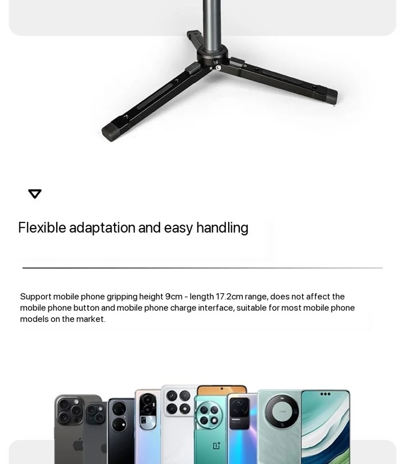 Leap light Metal Telefon Video Cage Kit mit Griffen Smartphone Video Rig Kit für Smartphone iPhone Android Handy – Detail 14
