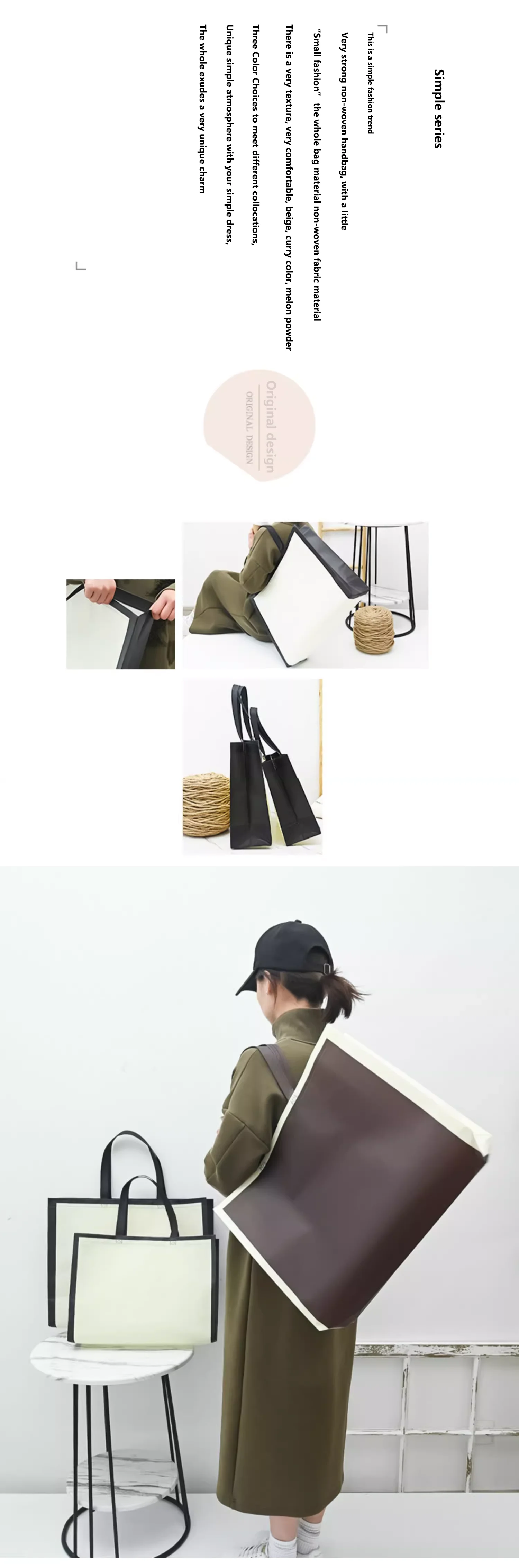 50pcs coated non-woven bags customized LOGO high-end clothing store clothing bags environmentally friendly gift bags wholesale 1