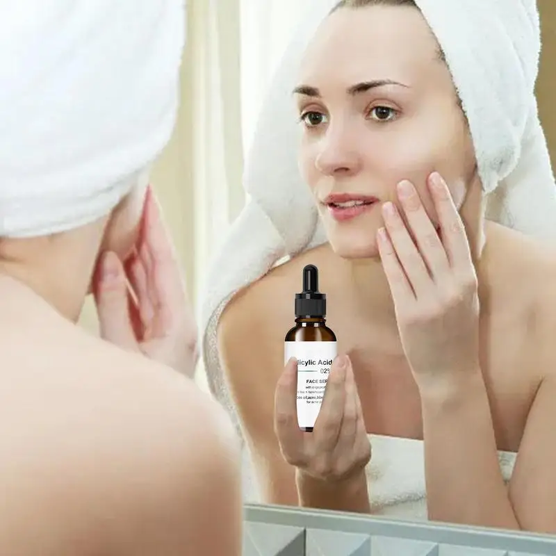 Salicylic Acid Pore Shrink Face Serum Repairs Large Pores Salicylic Acid Essence Anti-wrinkle Facial Serum Oil Control face Care 3