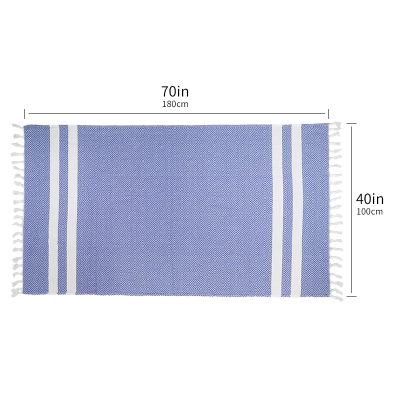 Large Turkish Beach Towel Blanket ,100%Cotton Towels, Suitable For Bath, Beach, Yoga, Swimming Or Diving 6