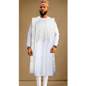 Ahmed Embroidered Dashiki Agbada Outfit