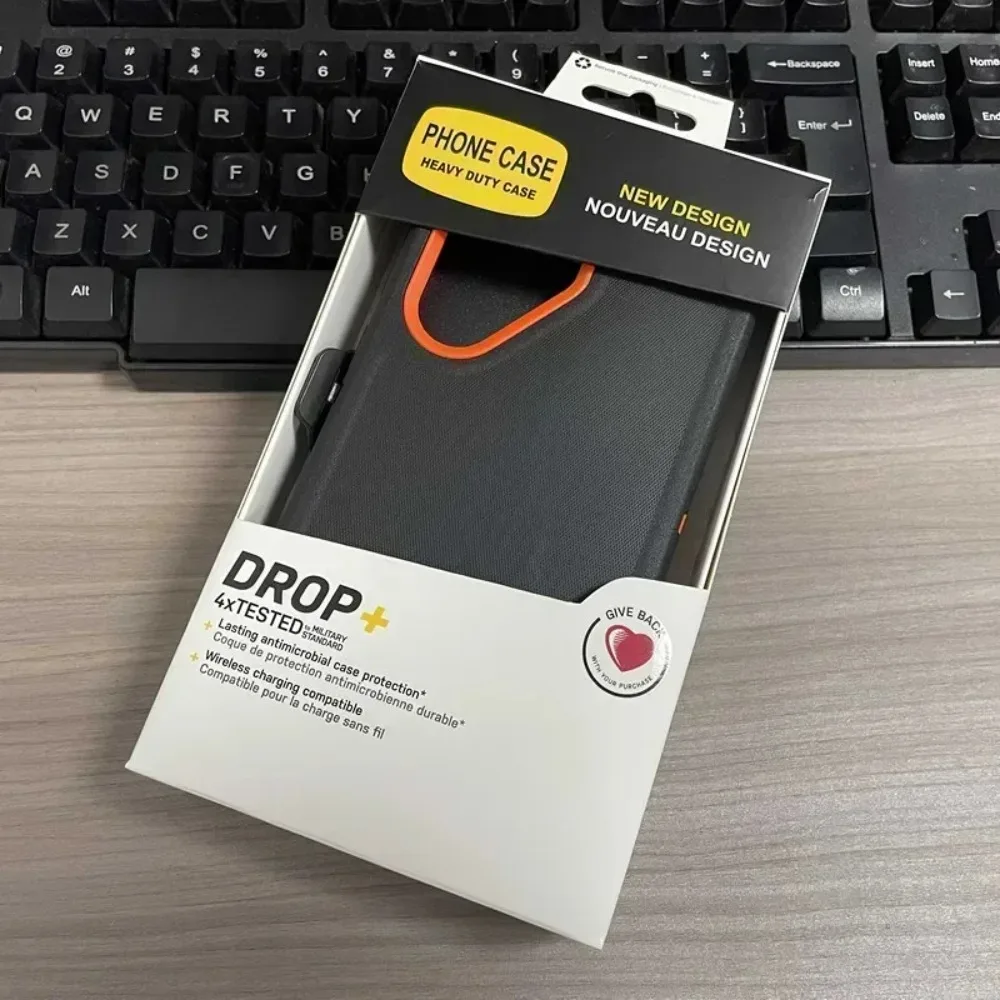 3-in-1 Belt Clip Shockproof Phone Case with Hard Defender Armor Cover