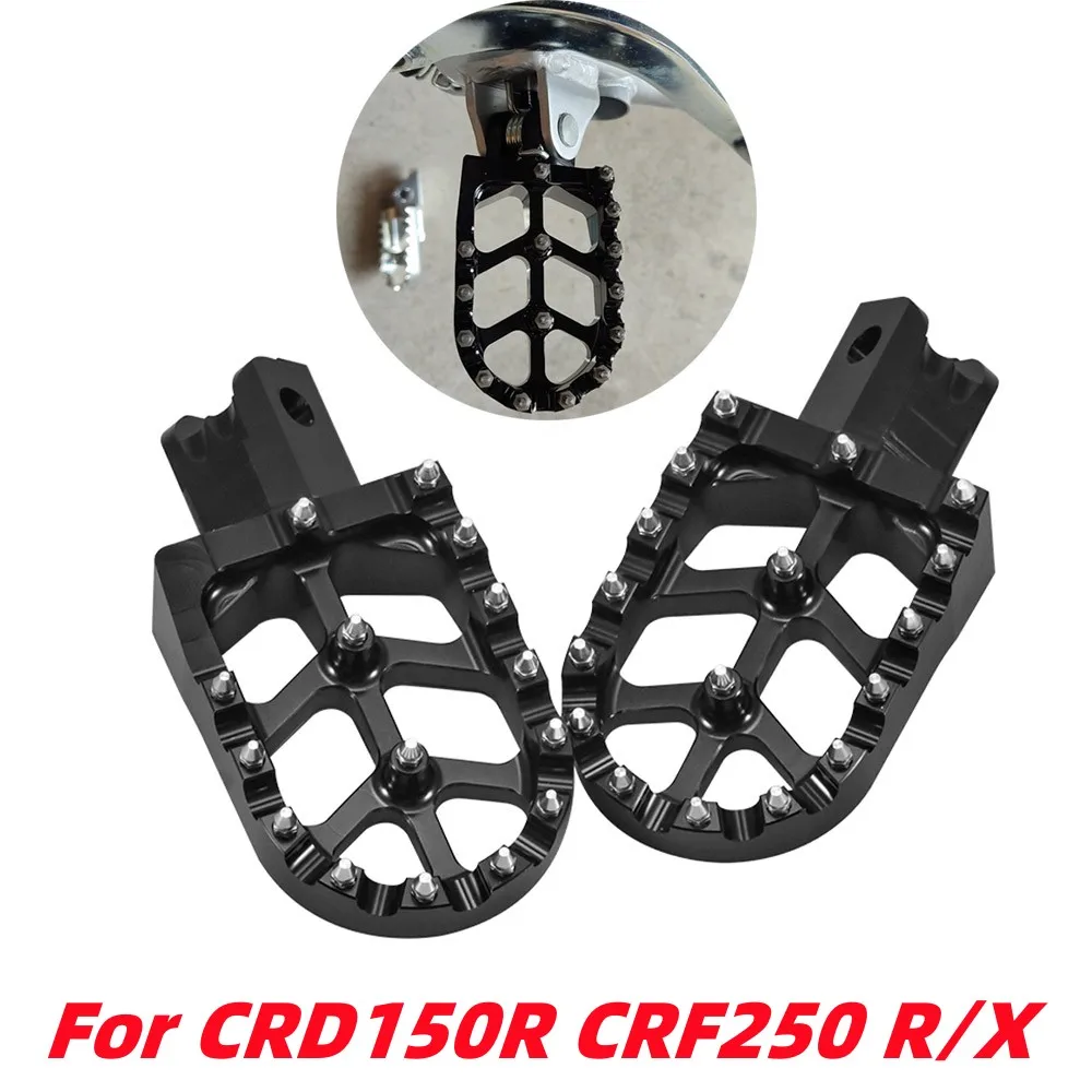 Moto Cnc Pedane Poggiapiedi Pedali Pedane Per Honda Cr Crf 125 150R 250R 250X 250L 250M 250Rx 450R 450X 450L Cr125 Cr250