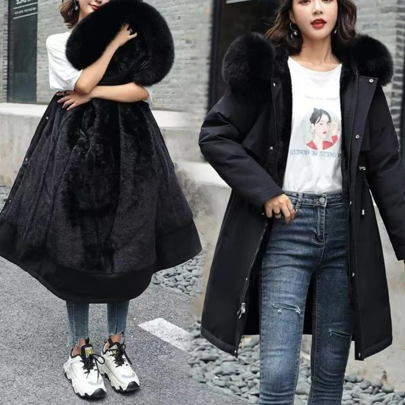 Women's Winter Jacket Hodded Fleece Padded Jacket Casual Loose Windbreaker Office Lady Matching New In Coats & Jackets Outerwear 6