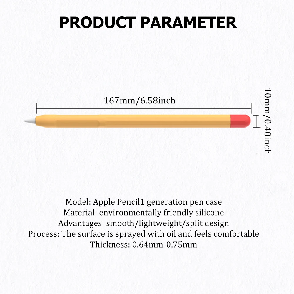Soft Silicone Protective Cover For iPad Stylus Pen