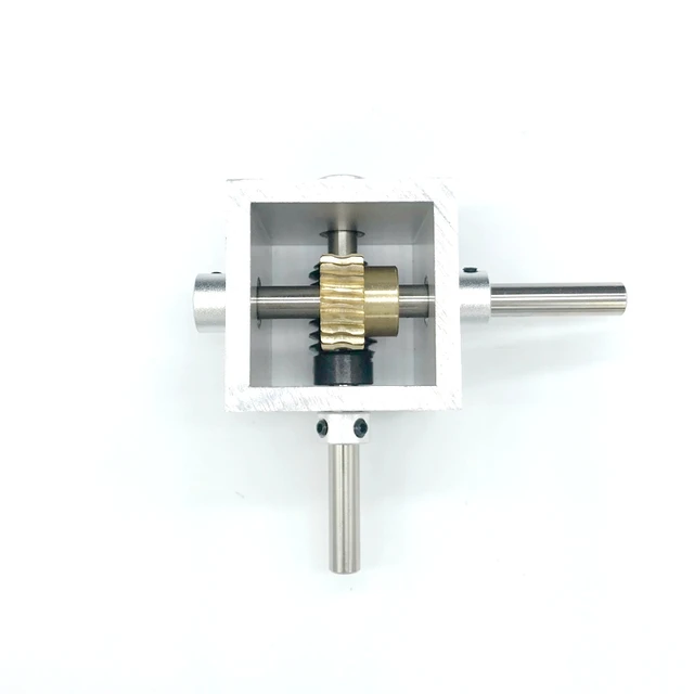 Riduttore A Vite Senza Fine 90 Gradi | Rapporto 1:10 | Albero 8mm | Per Applicazioni Meccaniche