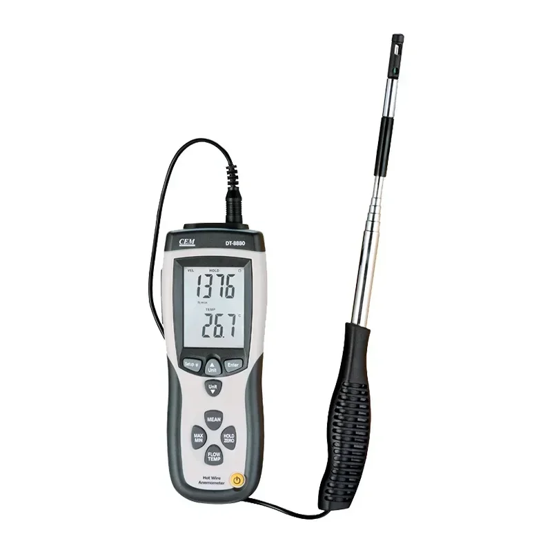 프리미엄 DT-8880 열풍속계 핫라인 공기 온도/풍속/풍량/풍온 측정