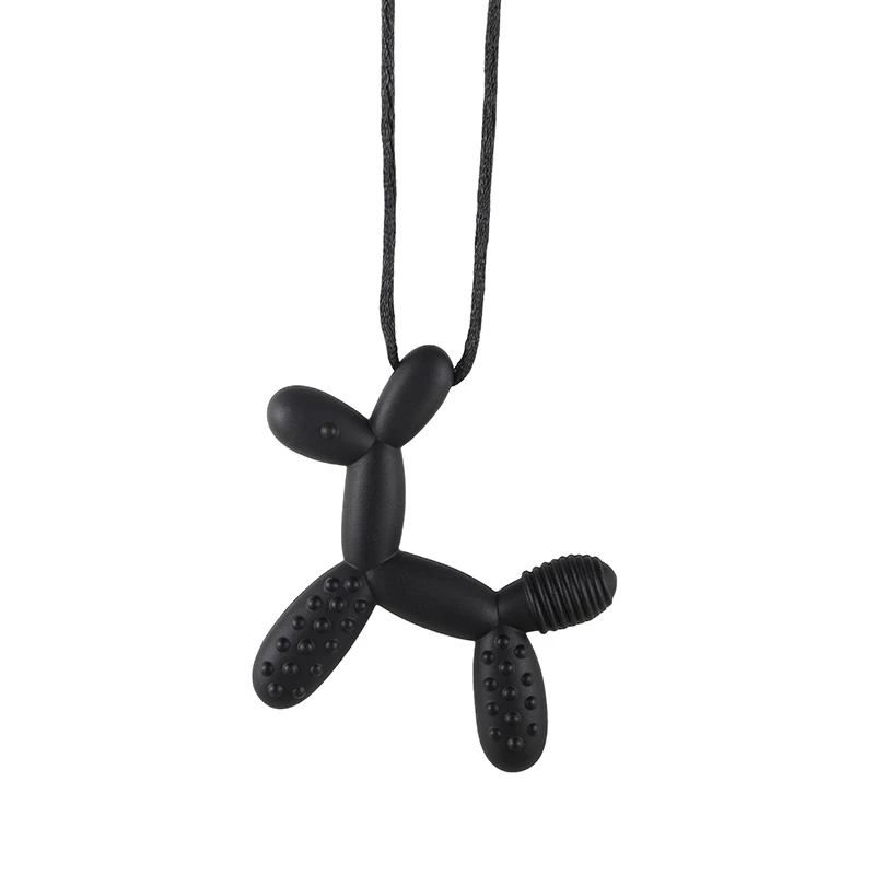 Baby Teethers Doggy Shape Teething Pendant Food Grade Puppy Dog Sensory Toy for Toddler Kids Chew teething toys silicone teething toys baby teething toys silicone teether