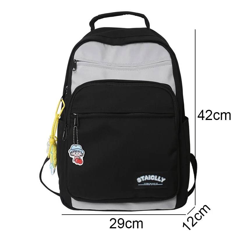 Fashion New Ladies Student Backpack Cool Women Laptop Book Bag Trendy Cute Female College Backpack Girl Travel Kawaii School Bag