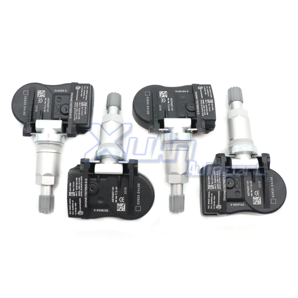 XUAN-TPMS Ÿ̾ з   52933-D4100, ׽ý G80 G90  ̿ Ÿ  Ϸ ҿ 433Mhz 52933-F2000  
