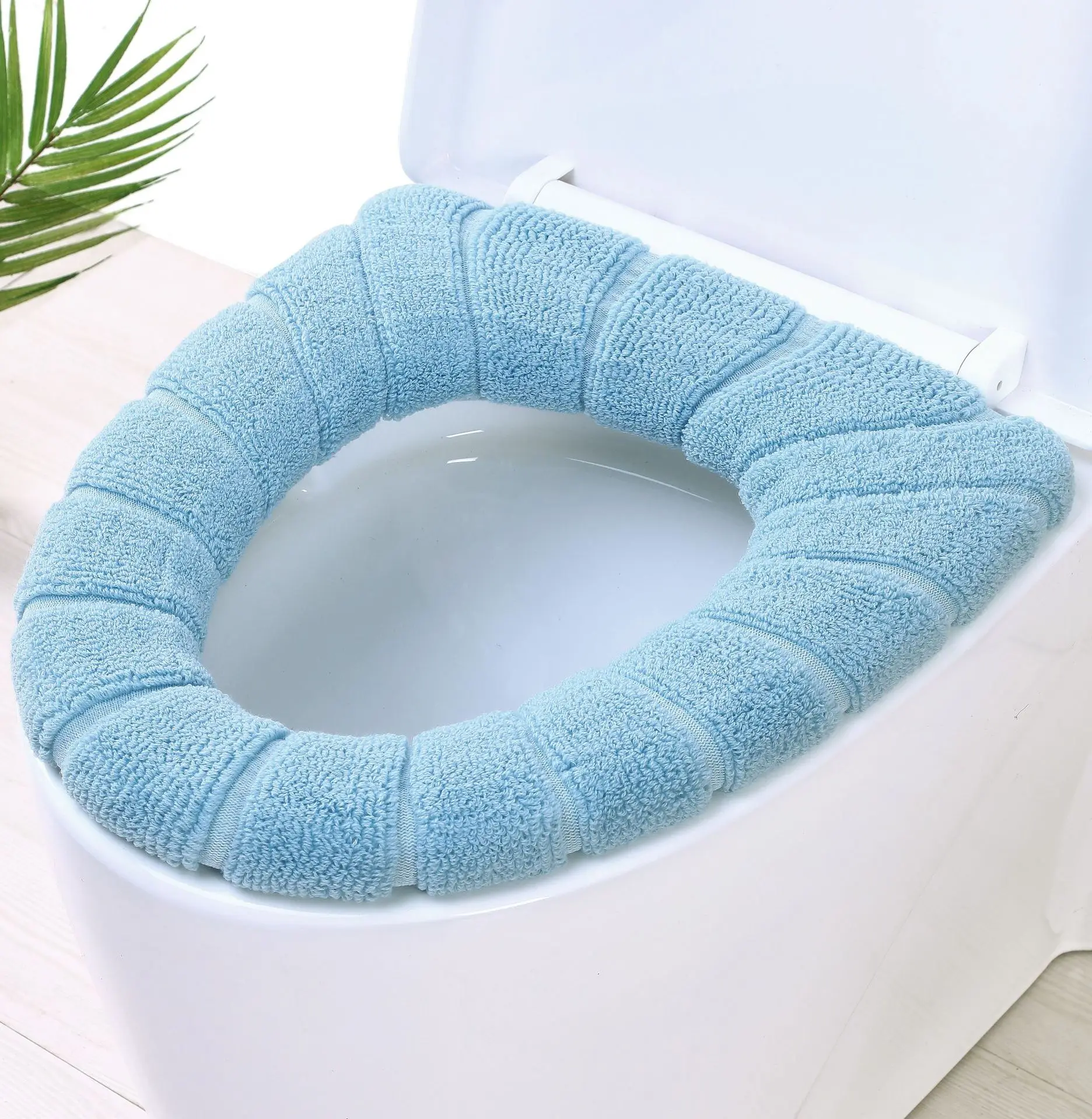 Elastic Thickened Toilet Washer Universal Seat Cushion Washable Toilet Seat Ring Cushion Autumn and Winter Toilet Seat Cover