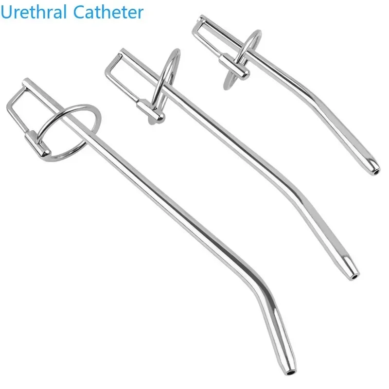 Chastity Device Urethral Stretcher Catheter Penis Dilator Cock Cage Sextoy Urethra Catheters For Men Penis Plug Masturbators