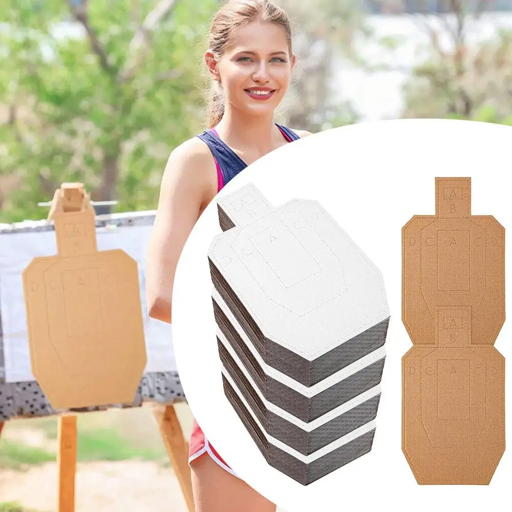 10 Pack Paper Shooting Targets Cardboard Silhouette Shooting Target Body Shape Targets For Bow Arrows Archery Shooting Hunting