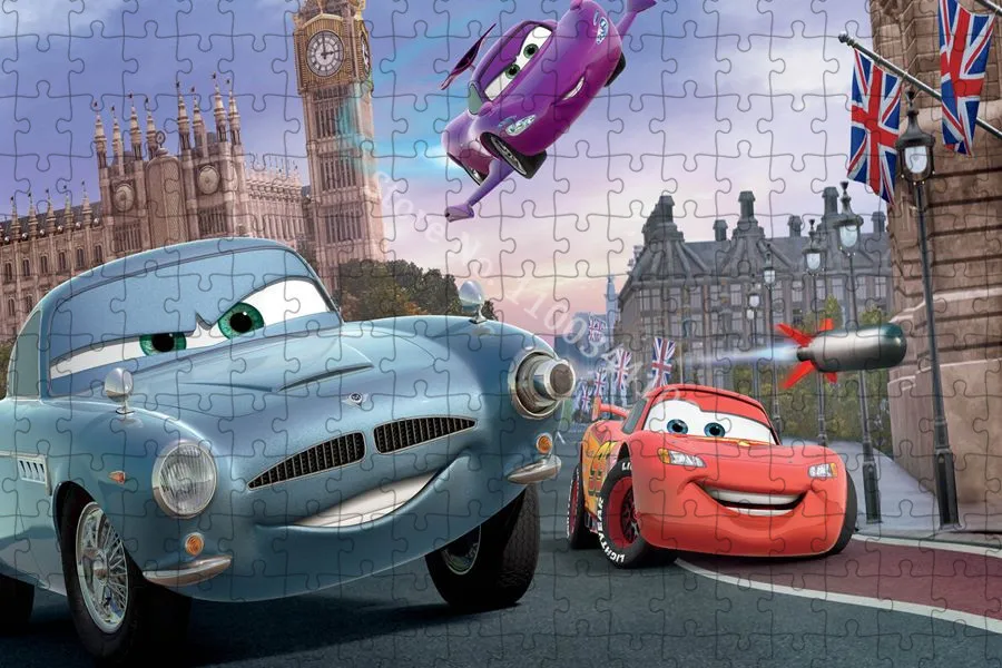 Disney filme carros quebra-cabeça 300/500/1000 peças quebra