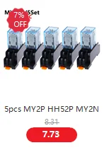 10Set MY2P HH52P MY2NJ 12V 24V DC / 110V 220V AC Spule Allzweck-DPDT-Mikro-Minirelais mit Sockel – Detail 4