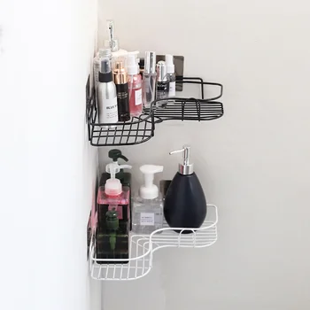 Iron Triangle Rack For Kitchen Bathroom Storage Rack Thickened Love Corner Rack Storage Rack Durable 2