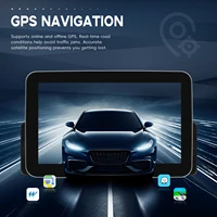 Lecteur multimédia automobile Android Podofo 7 pouces 4+64G 1 Din, CarPlay sans fil, Android Auto, système intelligent pour voiture, navigation GPS, WiFi, BT, autoradio stéréo FM RDS EQ 3
