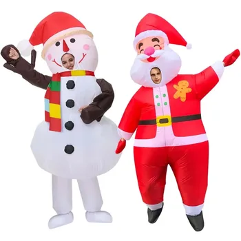 Costume cosplay unicorno di Halloween mascotte cartone animato divertente Babbo Natale gonfiabile, albero di Natale festa di carnevale alieno ukh