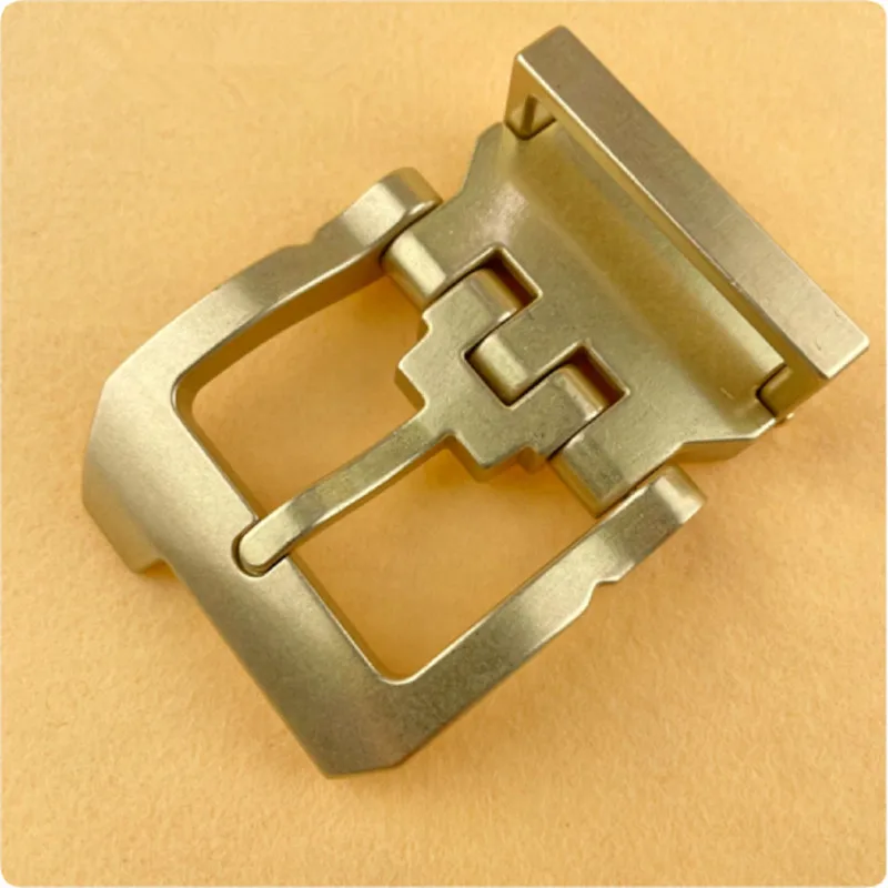 1pcs 황동 스테인레스 스틸 40mm 내부 너비 남자 가죽 공예 전술 벨트 버클 하드웨어 닦았 금속 솔리드 청바지 벨트 DIY