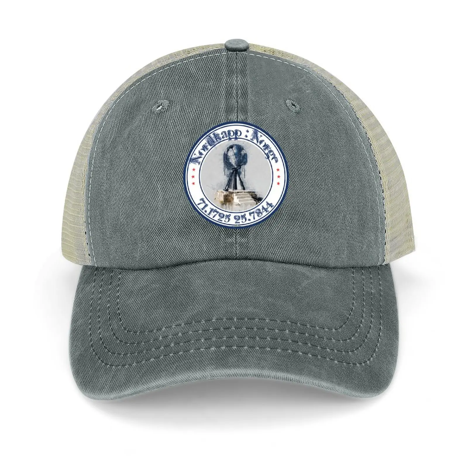 

Nordkapp North Cape Norway Sticker T-Shirt 01 Cowboy Hat Kids Hat fishing hat Fishing cap Women Caps Men's