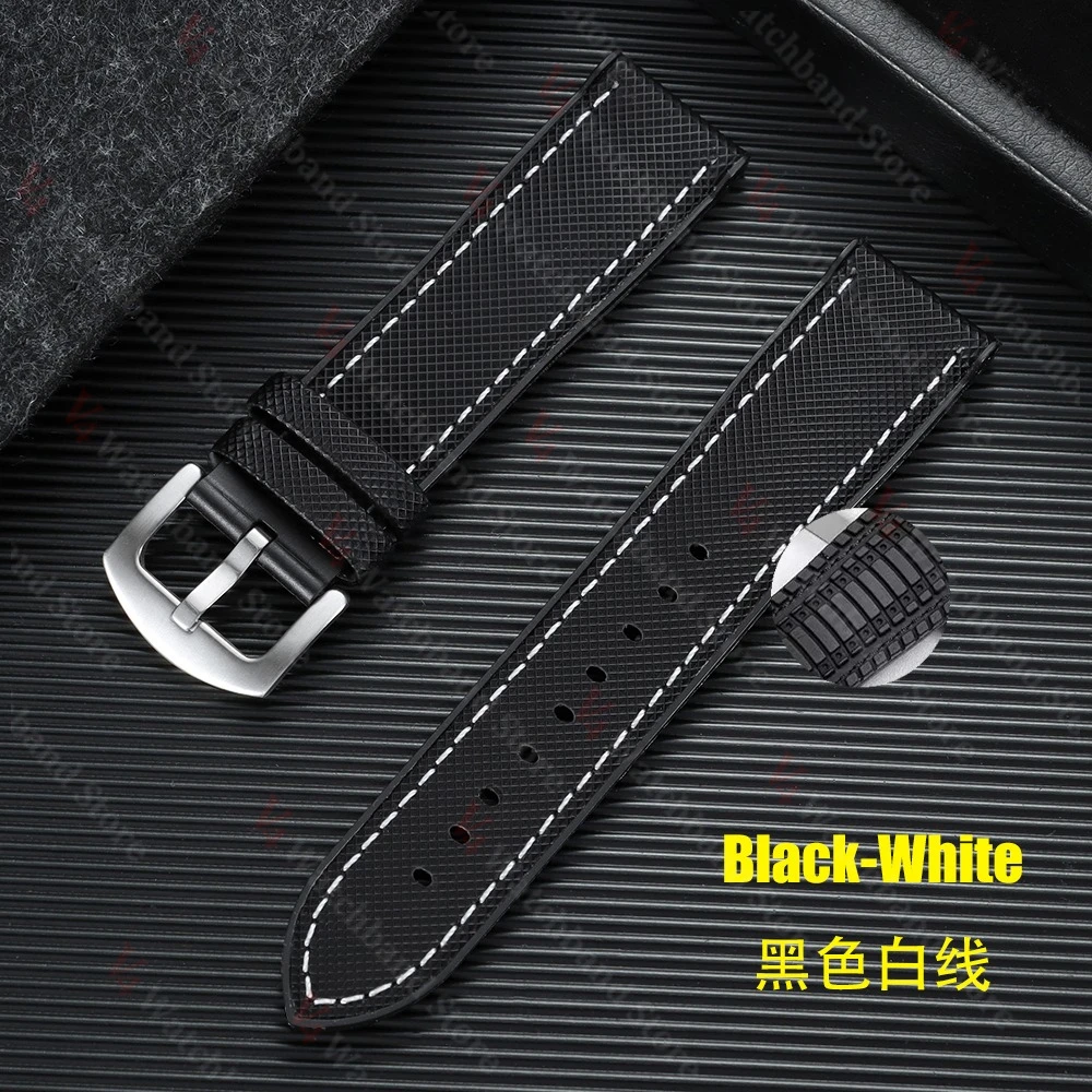 Vibrant Orange & Blue Nylon Sailcloth Hybrid Waterproof Watch Strap