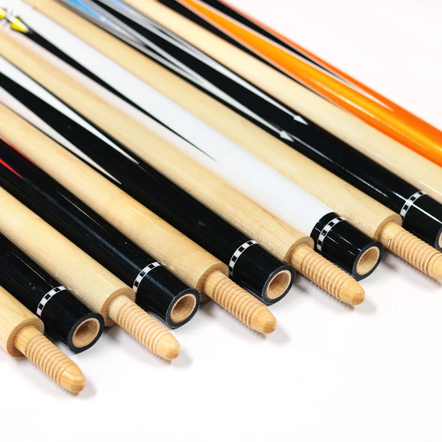 NEW Arrive Maple Wooden Joint Thread Billiard Snooker Pool Carom Cue Stick 1/2-pc 1