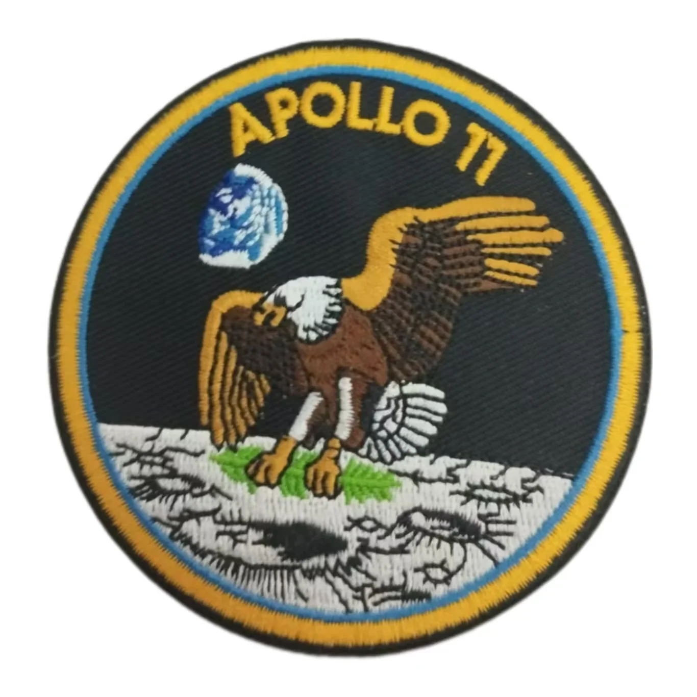 NEW BRAND APOLLO 11 Iron On Patch Embroidered Applique Sewing Label punk biker badges