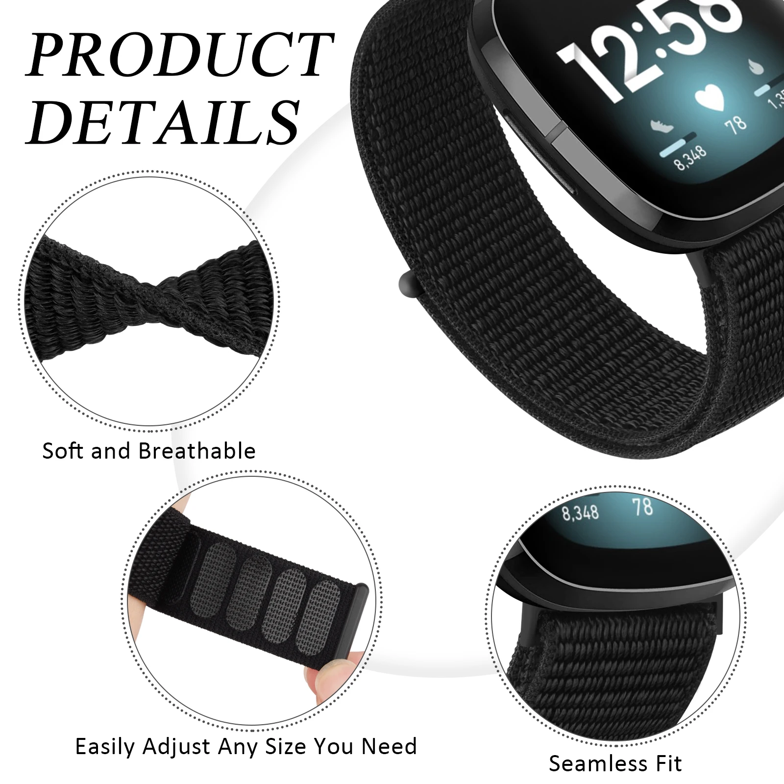 Nylon Sport Watch Band Replacement Strap