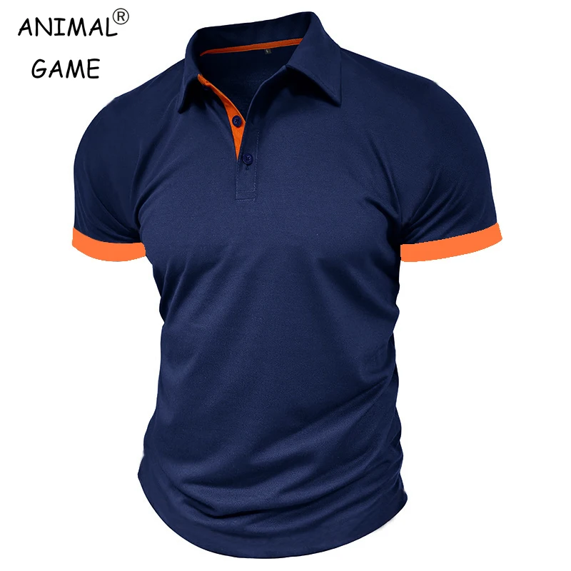 Sommer Herren Leichtes Kurzarm-Polo-T-Shirt mit Revers-Design, einfarbig, atmungsaktiv, Streetwear zum Joggen, Sportaktivitäten