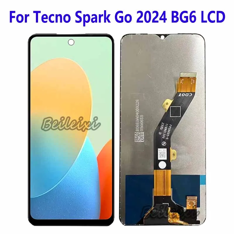 

For Tecno Spark Go 2024 BG6 LCD Display Touch Screen Digitizer Assembly Replacement Accessory