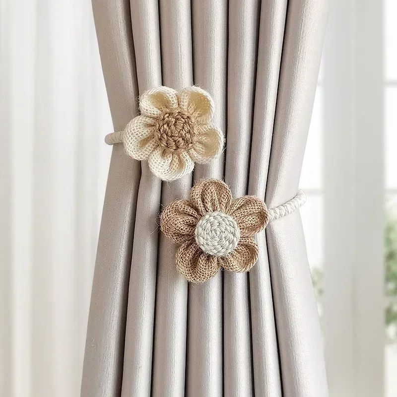 Ins Flowers Curtains Holder Room Curtain Tieback Tie room Decor Buckle for Curtains Barra Cortinas Dormitorios Embrasse Rideau