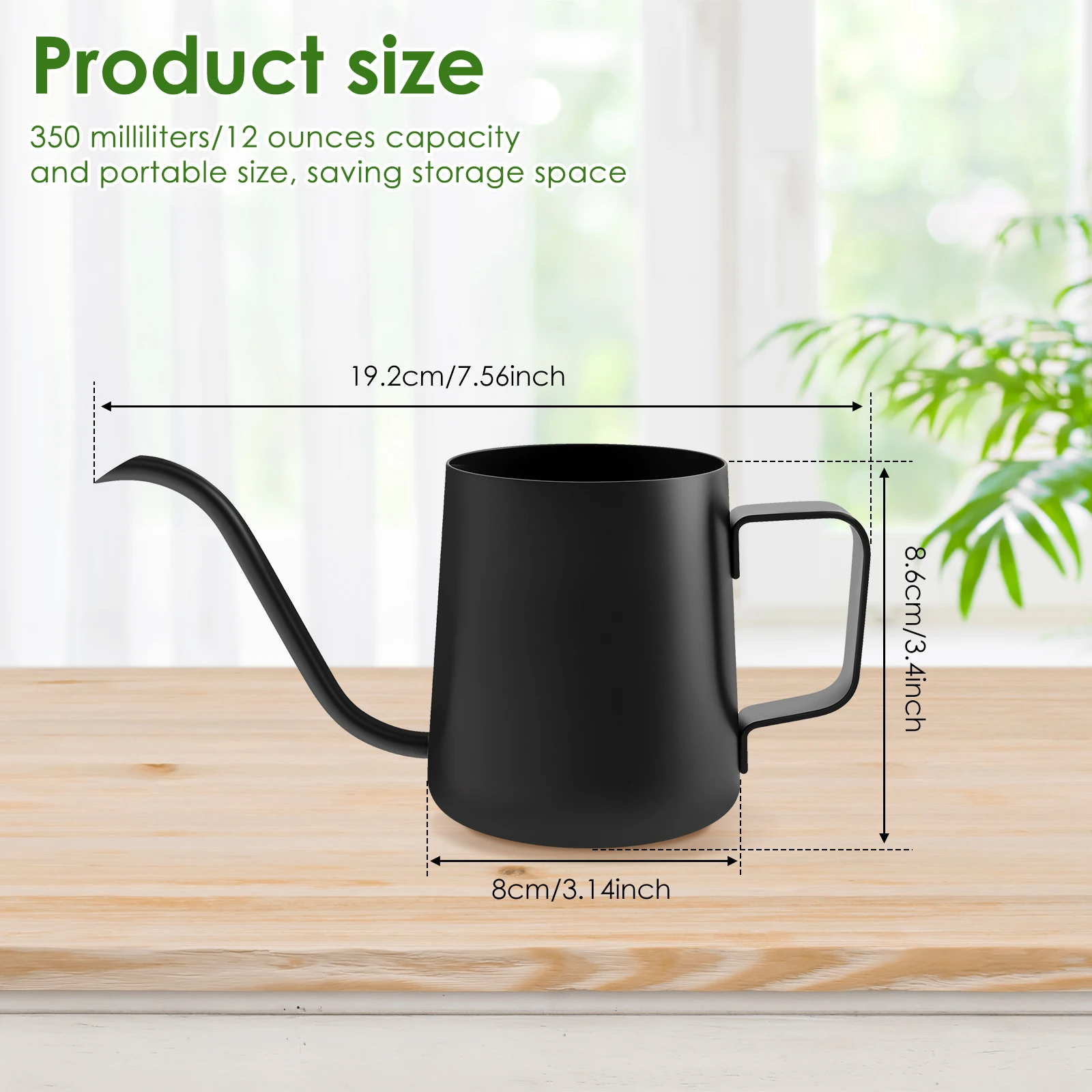 Watering Can Stainless Steel Long Spout Kettle Nordic Style Garden Flower Pot for Indoor Outdoor Bonsai Plants Gardening Shower watering can watering pot flower watering pot