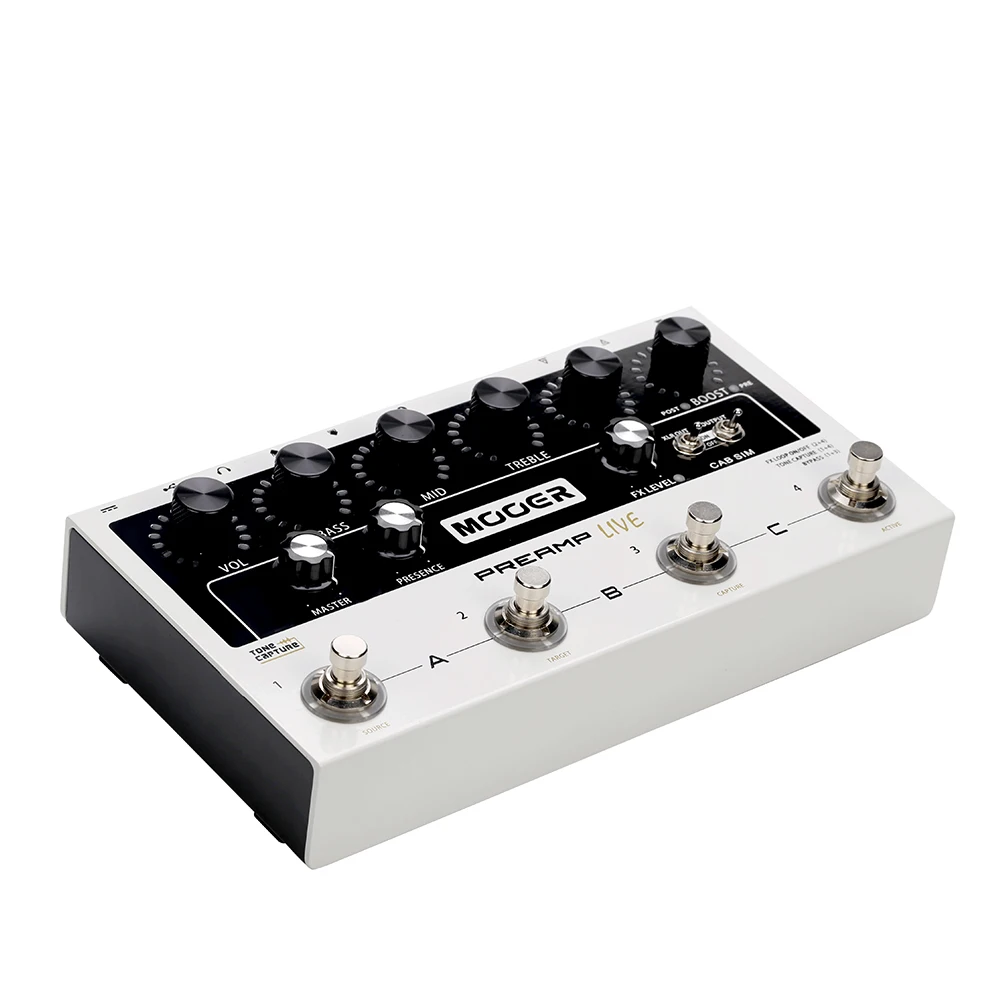 MOOER Digital Preamp Live Guitar Effects Pedal With 12