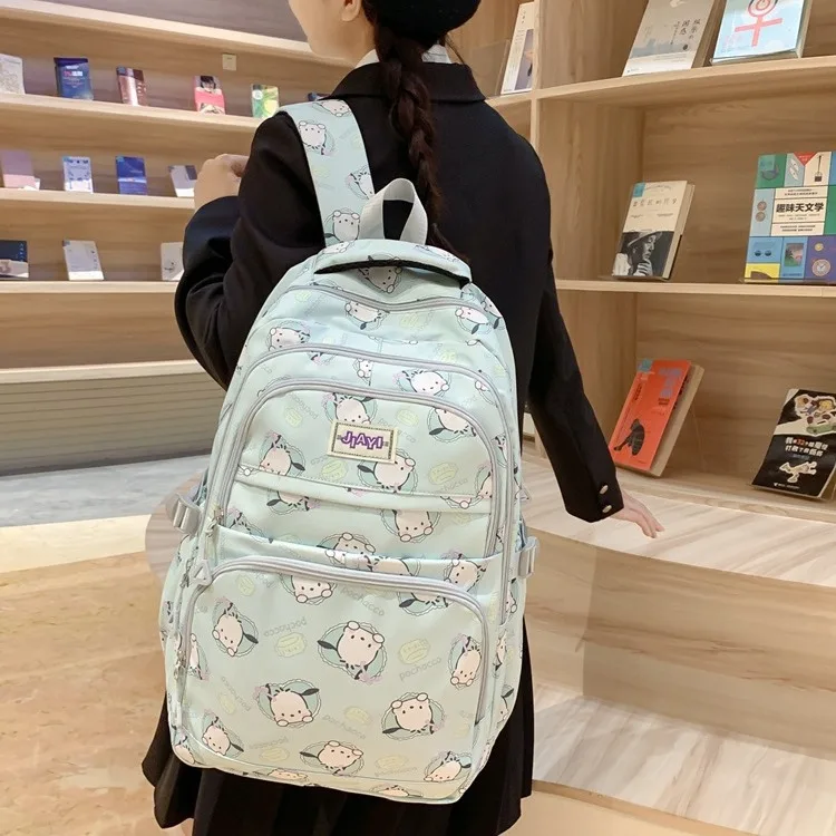 Hello Kitty Schoolbag Girls Cute Cartoon Lightweight Backpack Junior High School Students Large Capacity Campus Backpack