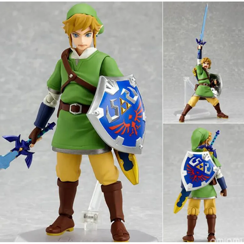 The Legend Of Zelda Link Action Figure Link Figma 153 14Cm Skyward Sword Collection Link Figure Model Toy Bambole Regalo Di Halloween