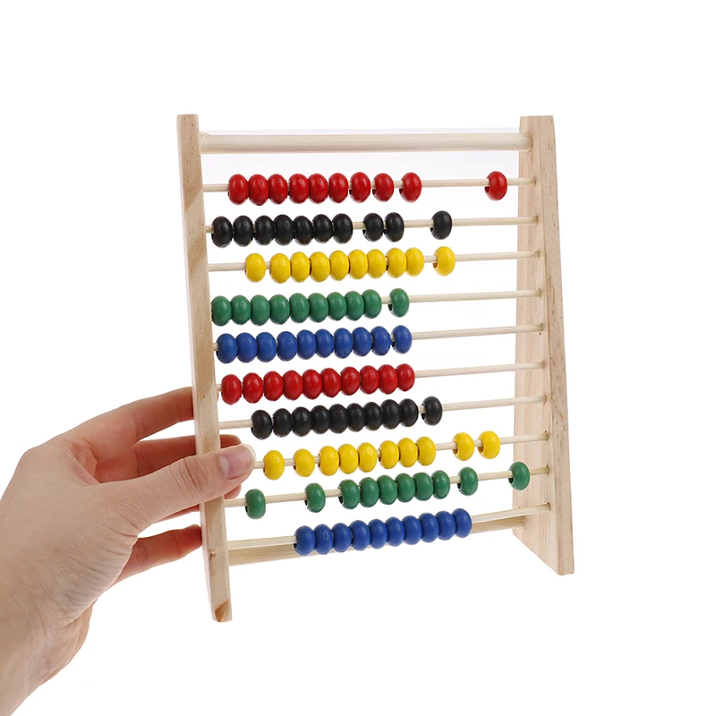 Intelligence Development Wooden Abacus For Kids Mathematics For 3-6 Year Olds Wooden Children's Educational Toys