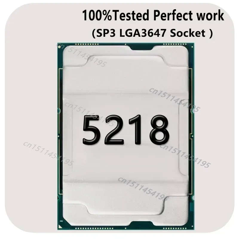 고품질 Xeon Gold 5218 SRF8T 2.3GHZ 16코어 32스레드 22MB 스마트 캐시 125W LGA3647 서버 마더보드 X11 DAI DPL DPI-
