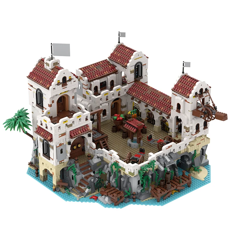 Buildmoc Eldorado Fortress Pirates Of Barracuda Bay 49155 49016 Pirate Theme Series Ideas Model Building Blocks Giocattoli Di Natale