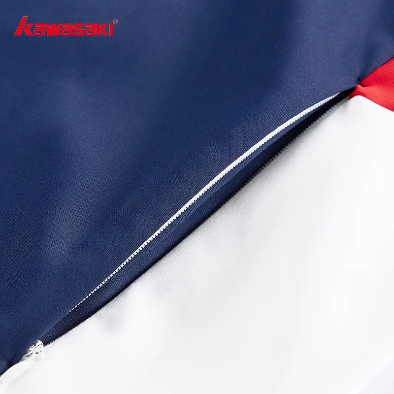 Genuine Kawasaki Badminton Knit Coat for Men and Women Breathable Badminton Sport Jacket