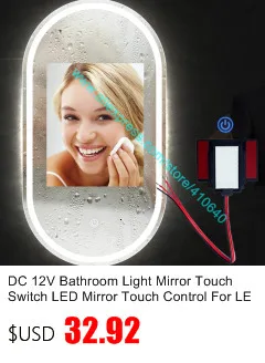 1 Piece Lamp Mirror Touch Dimmer Switch LED Mirror Light Touch Sensor Switch for Home or Hotel Cabinet LED Light Makeup Mirror 1 Piece Lamp Mirror Touch Dimmer Switch LED Mirror Light Touch Sensor Switch for Home or Hotel Cabinet LED Light Makeup Mirror