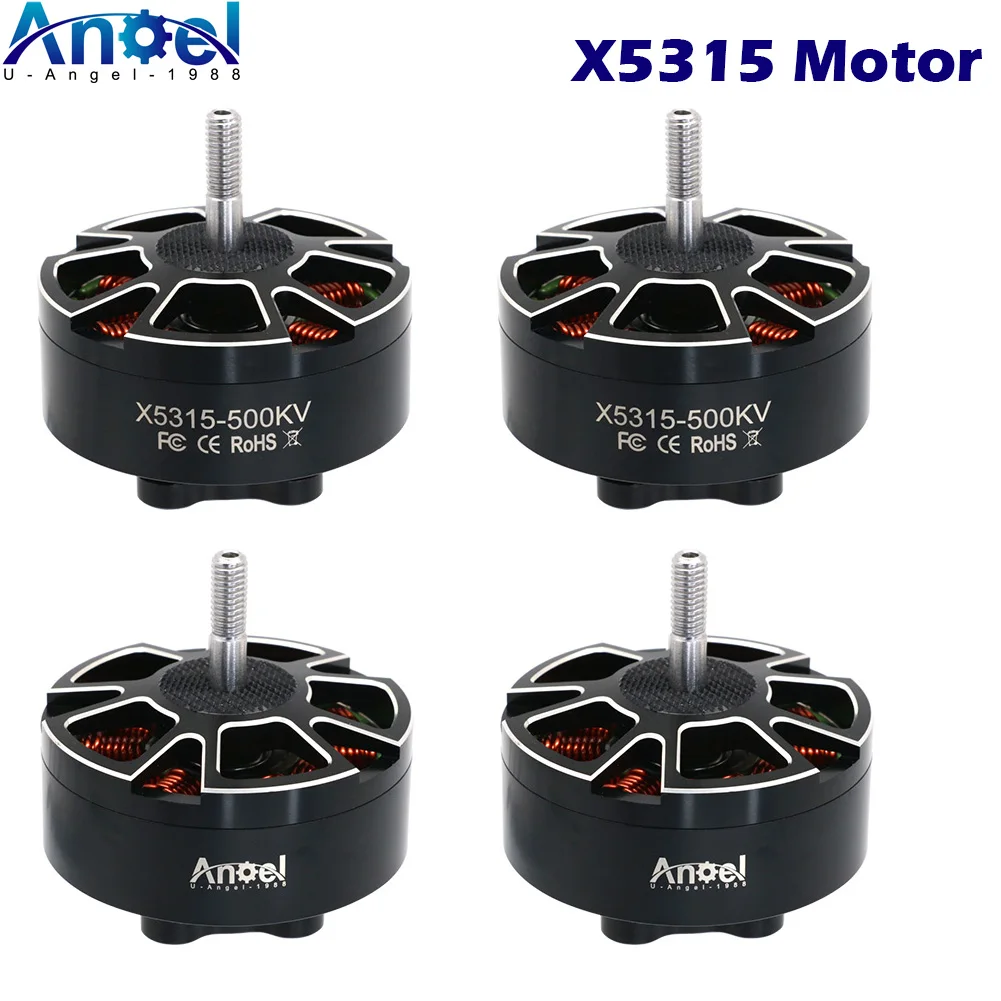 4pcs/lot UAngel X5315 5315 250KV / 340KV / 420KV 500KV 4-8S Brushless Motors for FPV Racing Drone and MultiRotor DIY Model