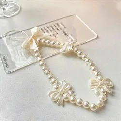 Charming Pink Strawberry Pearl Phone Chain & Anti - Lost Charm Lanyard (3)