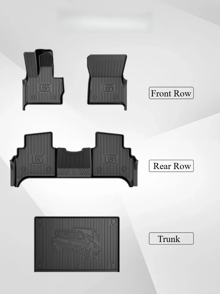 Per Mercedes-Benz G63 G500 Classe G 19-25 Tappetino per auto Tappeto antiscivolo completamente circondato Tappetino protettivo TPE Cargo Liner Trunk Mat - Image 5