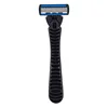 (1 Shaver Holder+6 Replacement Heads) 6-Layers Blade Manual Shaver Safety Razor For Men Barber Shaving Tool Body Hair Removal 6